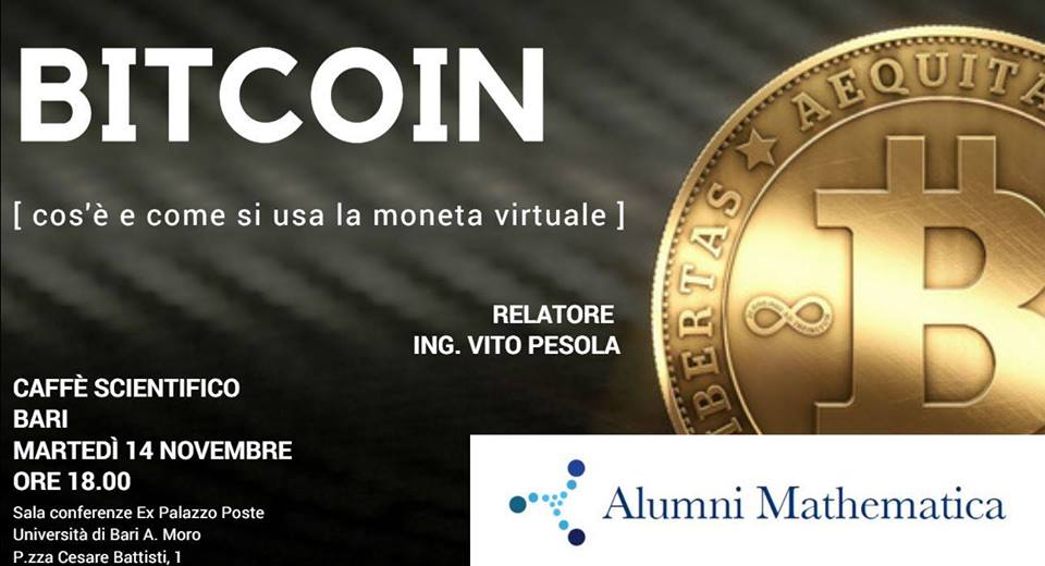 evento Bari bitcoin e blockchain