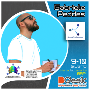 Gabriele Peddes al Bgeek di Bari 2018
